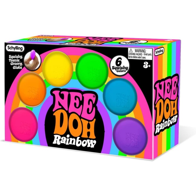 NeeDoh Rainboh Teenie – Mini Globs – 6 Pack